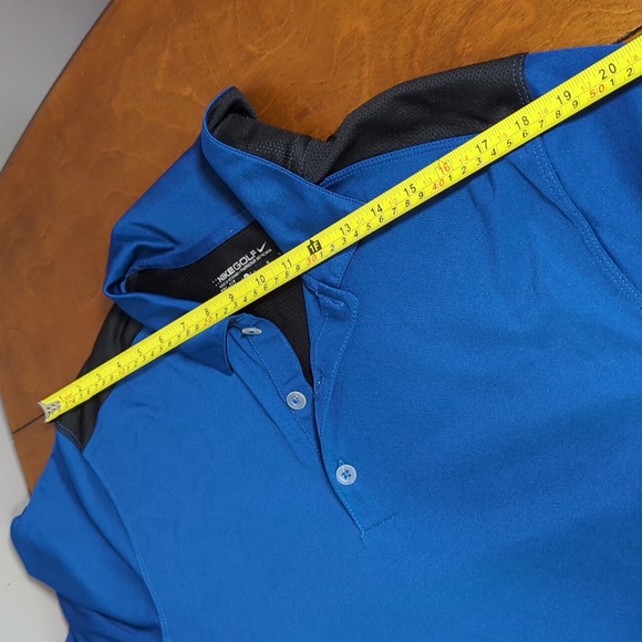 Nike Golf Polo Men's Large Blue and Black Like New - Picture 4 of 9